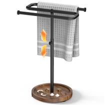 Porta-toalhas Aetyord em metal ajustável em formato Z, resistente à ferrugem Porta-toalhas Aetyord em metal ajustável em formato Z, resistente à ferrugem