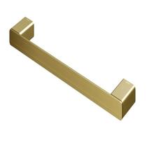 Porta Toalhas De Rosto Bastão 30Cm Docolflat Ouro Escovado Porta Toalhas De Rosto Bastão 30Cm Docolflat Ouro Escovado