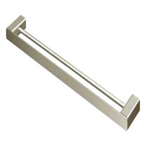 Porta-toalhas duplo 676 mm DocolFlat níquel escovado Porta-toalhas duplo 676 mm DocolFlat níquel escovado