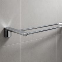Porta Toalhas Duplo de Parede Inox Cromado 52 cm Design Sofisticado, Anticorrosão e Acabamento Espelhado Linha Infinity WESTING by BSMIX Porta Toalhas Duplo de Parede Inox Cromado 52 cm Design Sofisticado, Anticorrosão e Acabamento Espelhado Linha Infinity WESTING by BSMIX