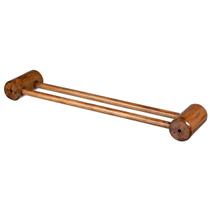 Porta Toalhas Duplo Em Madeira Rústica Para 2 Toalhas Porta Toalhas Duplo Em Madeira Rústica Para 2 Toalhas