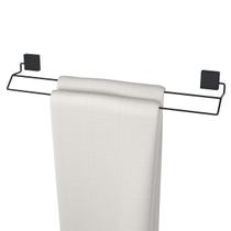 Porta Toalhas Duplo Suporte Toalheiro Para Box Preto - Dicarlo Porta Toalhas Duplo Suporte Toalheiro Para Box Preto - Dicarlo