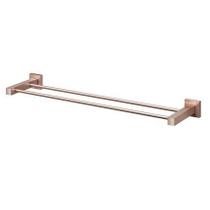 Porta-toalhas Square duplo 653mm 9000 cobre escovado Docol