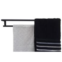Porta Toalhas Strassis Design SD-4001 Metal Cor: Preto Porta Toalhas Strassis Design SD-4001 Metal Cor: Preto