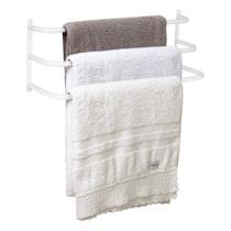 Porta Toalhas Toalheiro Triplo Para Parede Branco 60cm Porta Toalhas Toalheiro Triplo Para Parede Branco 60cm