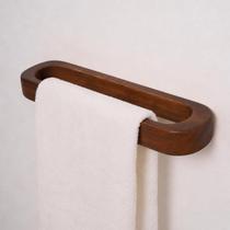 Porta-toalhas ZELURA de bambu 25 cm para parede, marrom Porta-toalhas ZELURA de bambu 25 cm para parede, marrom