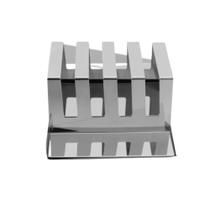 Porta Torrada Ritratto Inox Riva 12x6x21Cm