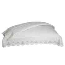 Porta Travesseiro 2pcs Percal Soft 300 Rendado