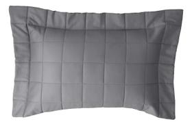 Porta Travesseiro 50x70 Square 300 Fios Kacyumara Cor Silver Silver