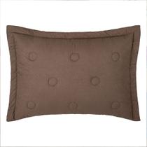 Porta Travesseiro Altenburg Siena Microfibra Marrom Bit