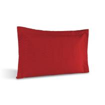 Porta Travesseiro Avulso Percal 180 Fios Silver 60% Algodão 40% Poliéster - Vermelho Porta Travesseiro Avulso Percal 180 Fios Silver 60% Algodão 40% Poliéster - Vermelho