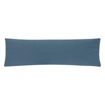Porta Travesseiro Body Pillow Altenburg Toque Acetinado Ultrawave Línea Azul