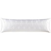 Porta Travesseiro Body Pillow Toque Acetinado Uw Deluxe 100% Poliéster 40x130cm Altenburg Branco