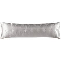 Porta Travesseiro Body Pillow Toque Acetinado Uw Deluxe 100% Poliéster 40x130cm Altenburg Cinza