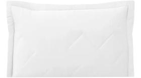 Porta Travesseiro Bou Platine 300F 50x90 Branco - Algodão Liso Porta Travesseiro Bou Platine 300F 50x90 Branco - Algodão Liso