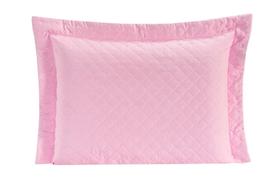 Porta Travesseiro Com Debrum Requinte Liso 01 Peça - Rosa Porta Travesseiro Com Debrum Requinte Liso 01 Peça - Rosa