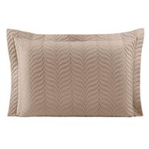Porta Travesseiro de Algodão Matelado Avulso Paris Cáqui Porta Travesseiro de Algodão Matelado Avulso Paris Cáqui