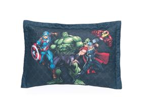 Porta Travesseiro Estampado Infantil Vingadores 55cm X 80cm