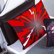 Porta Travesseiro Fronha Avulsa Anime Trovão 70cm x 50cm - Estampa Digital com Viés Infantil Juvenil Menino