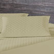 Porta Travesseiro Impermeável com Zíper Matelado Liso Bege Porta Travesseiro Impermeável com Zíper Matelado Liso Bege