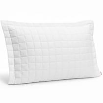 Porta Travesseiro Lavive Basic Micro Percal 200 Fios Matelassê em Pastilha Costurado Capa 75 x 55cm