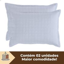 Porta Travesseiro Matelado 300 Fios 70x50cm Kit 2 Unidades - Departamix