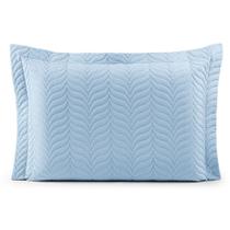 Porta Travesseiro Paris Percal 150 Fios 100% Algodão 70x50cm Matelado com Debrum Variação:Azul Motorista