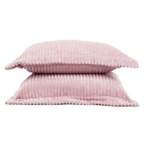 Porta Travesseiro Plush em Alto Relevo BBC Têxtil 2 Peças Rosa