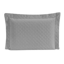 Porta Travesseiro Requinte 65cm x 45cm 100% Poliéster 1 Peça Cinza - Enxovais Aquarela Porta Travesseiro Requinte 65cm x 45cm 100% Poliéster 1 Peça Cinza - Enxovais Aquarela