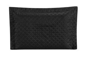 Porta travesseiro Requinte Matelado Ultrassónico Preto