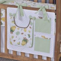 Porta Treco e Fralda Organizador Quarto de Bebê Menino Menina 1 Peça Com Laço