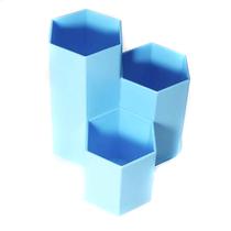 Porta Treco Organizador Mesa Escritório Caneta Lápis clipe - Azul