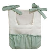 Porta treco para bebê 1 pçs (porta fraldas) - palha, verde oliva e listrado - c/ bolso -tecido 100% algodão - fofinho