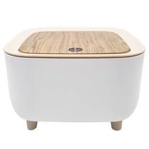 Porta Treco Quadrado Com Tampa Click 17,4x11cm em Plastico Dcarte