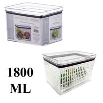 Porta Tudo Fresh Hermético Retangular Empilhável 1800ml - Paramount Porta Tudo Fresh Hermético Retangular Empilhável 1800ml - Paramount