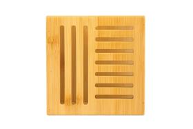 Porta Utensílios Bambu Cubo 13x8x15cm Jolitex MEK - Natural