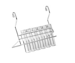 Porta Utensílios Cozinha Temperos 12 Tubos Aço Cromado 7047 Porta Utensílios Cozinha Temperos 12 Tubos Aço Cromado 7047