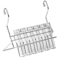 Porta Utensílios Cozinha Temperos 6 tubos Aço Inox 7046 Porta Utensílios Cozinha Temperos 6 tubos Aço Inox 7046