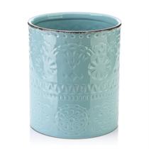 Porta-utensílios de cozinha DOWAN Extra Large Farmhouse Teal Ceramic