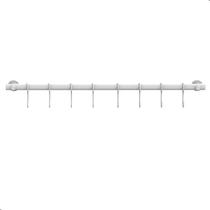 Porta Utensílios De Parede Branco 50cm Com 8 Ganchos UN