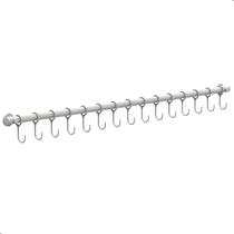 Porta Utensílios E Talheres 80cm Com 15 Ganchos Branco FS