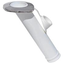 Porta Varas Caniço Com Tampa Branco Em Nylon Pvc Pesca 24cm Porta Varas Caniço Com Tampa Branco Em Nylon Pvc Pesca 24cm