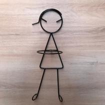 Porta Vaso Menino de Parede em Ferro Porta Vaso Menino de Parede em Ferro