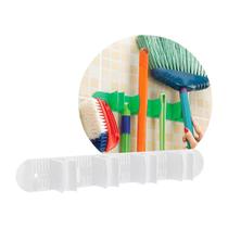 Porta vassoura com 4 encaixes nitronplast - branco