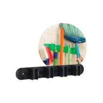 Porta vassoura com 4 encaixes nitronplast - preto Porta vassoura com 4 encaixes nitronplast - preto