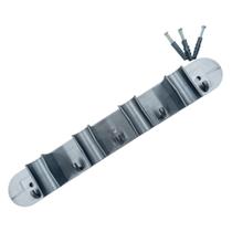 Porta Vassoura Parede Com 4 Encaixes E 5 Ganchos - Micromax Porta Vassoura Parede Com 4 Encaixes E 5 Ganchos - Micromax