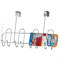 Porta vassoura rodo fixa facíl organiza 8 vassouras multiuso