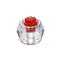 Porta-vela 7,5 cm de vidro transparente Ruy Bon Gourmet - 2277