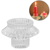 Porta vela castiçal de vidro transparente graffiato decorativo para velas alta baixa decoração