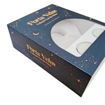 Porta Vela Chapa Quartzo Branco Bruto - Coleção Luz da Alma